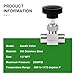 TAISHER 1PCS 304 Stainless Steel Straight Needle Valve 1/2