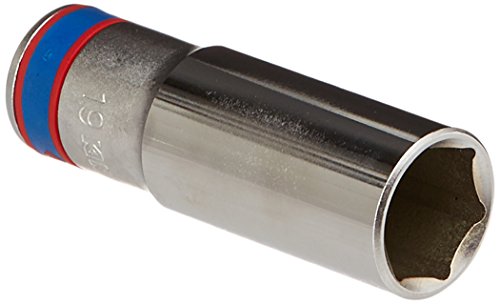 KING TONY 423519M Socket Long 1/2" L:77mm 19mm for DIYers & Professionals, Ideal for Repair and Installation tasks 77mm, 19mm - Image 2