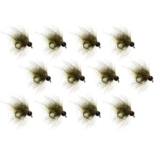 Montana Fly Company Galloup's BH UV Caddis Pupa- 12-Pack, Olive, #16