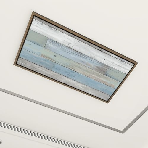 4 Pack Fluorescent Light Covers 4 x 2 ft Distressed