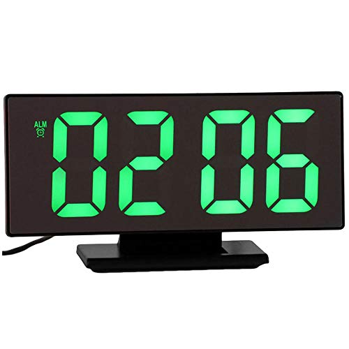 Reloj de mesa de noche verde para decorar el dormitorio moderno 2