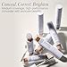 RMS Beauty Revitalize Hydra Concealer, Medium Coverage Hydrating Liquid Complexion Perfector, Skincare-Infused Lightweight and Creaseproof with Built-In Brush Applicator