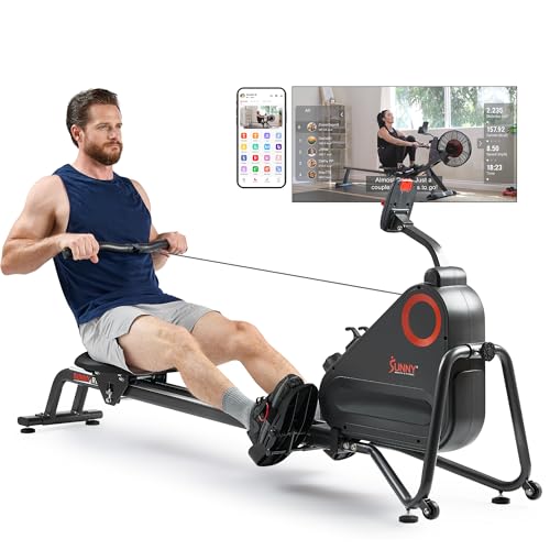 Sunny Health & Fitness Magnetic Rowing Machine for Home Exer...