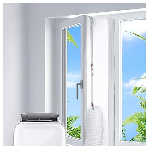 400cm Kit Ventana Aire Acondicionado Portatil Adaptador Cubierta Aislante Aire Acondicionado Aislamiento para Ventanas Sellado Ventana Aislante Kit Puerta Aire Acondicionado Accesorios