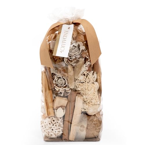 ANDALUCA Home Fragrance Potpourri Bag with Fragrance Refresher Vial (Palo Santo)