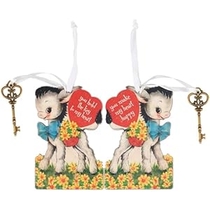 Primitives by Kathy Key to My Heart Ornament