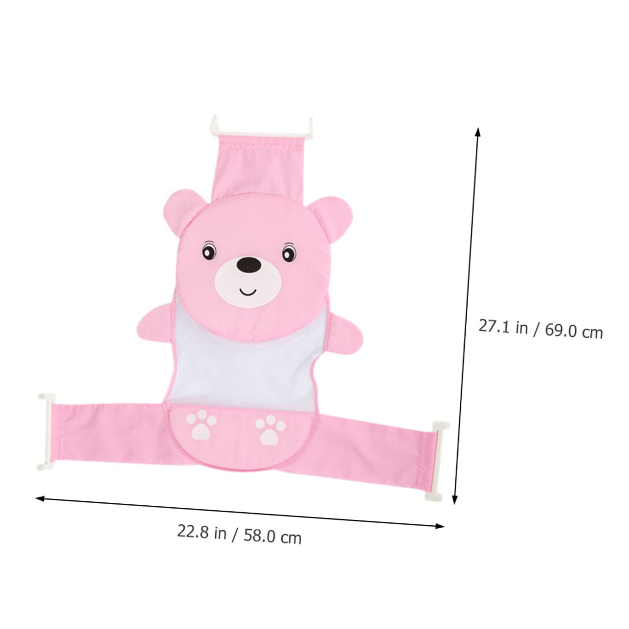 HAPINARY Baby Tub Infant Bath Seat Foldable Mesh Bather Newborn Bathing Support Mat Comfortable Bathing Net
