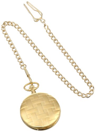 Image of Charles Hubert 3841-G Gold-Plated Mechanical Pocket Watch