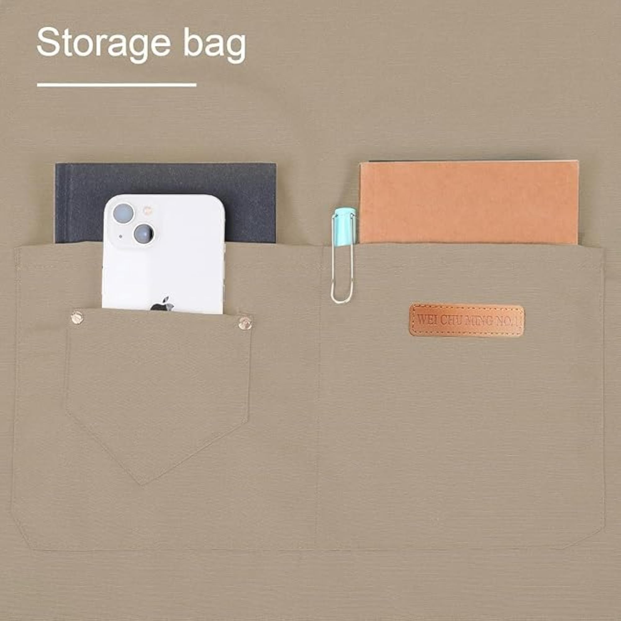 Adjustable Canvas Cotton Apron with Large Pockets, Waterproof