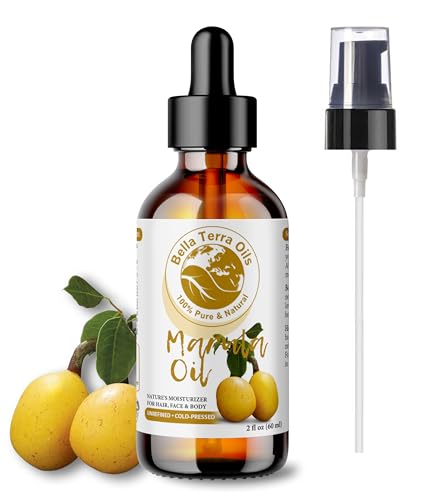 Bella Terra Oils - Marula Oil 2oz - Unveiling Africa\'s Secret, Enriched with Linoleic Acid & Stearic Acid, Your Go-To Luxury Facial Elixir