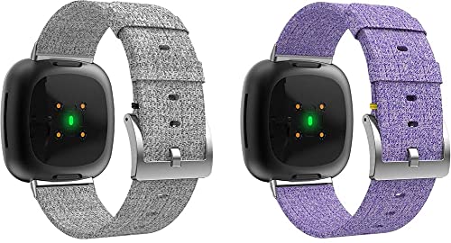 Classicase �҂܂ꂽ�i�C�����X�g���C�v �R���p�`�u�� Fitbit Versa 3 (�t�B�b�g�r�b�g �o�[�T 3) / Fitbit Sense ���v�o���h���܂� (Pattern 3+Pattern 5)