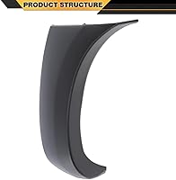 Vista 4 de Nueva tapa de parachoques delantero izquierdo del lado del conductor compatible con Toyota Tacoma 2WD/4WD 2005-2011 Extensión de guardabarros