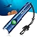 ORCATORCH D710V 2000 Lumens Underwater Video Light Odepro WD12 (Blue) 980 Lumens Dive Light Bundle, Great for Tech Divers & Underwater Photographers (2-Pack Combo)