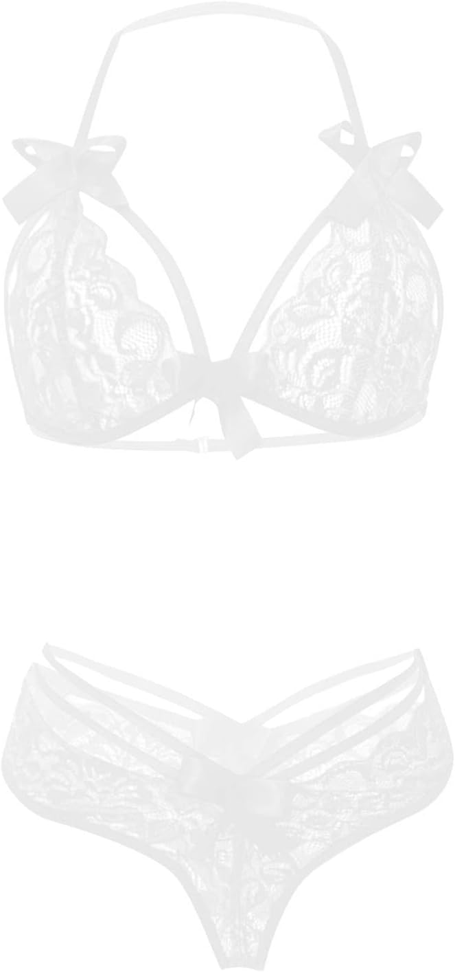 Exotic Lingerie Sets for Women Hollow Out Erotic Lingerie Set Sexy Lace Mesh Sling Suit Fashion Loose Comfy Sleepwear