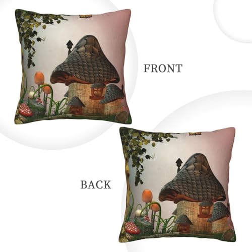 Housse de coussin velours côtelé champignon pour relooker un salon - 4