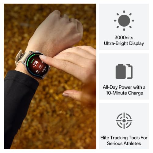 Image of OnePlus Watch Lite Smartwatch, Steel Case, Dual GPS, 10-Day Battery, Silver