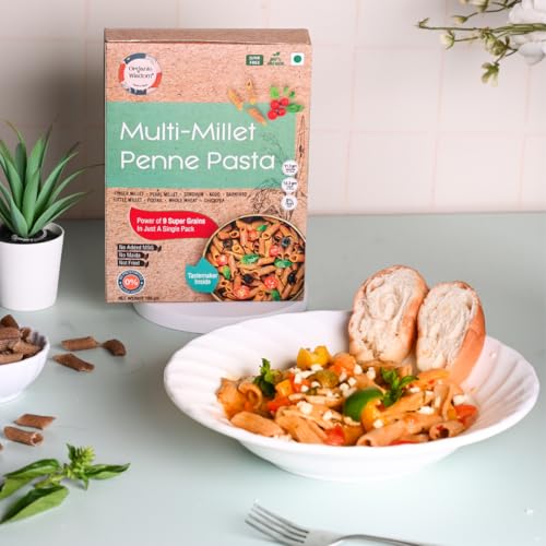 Image of Organic Wisdom Millet Pasta Combo | Pack of 4 | Multi Millet, Moringa, Beetroot Ragi & Quinoa Jowar | 180g Each | No Maida, No MSG | High Protein & Fiber