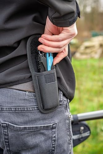 Bild 3 - HAZET Multitool 2159-1, 13-in-1, Edelstahl, mit Spitzzange, Messer, Säge, Schraubendreher, Sechskantschlüssel, Schere, Gürtelclip, inkl. robuster Gürteltasche