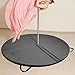 Menolana Foldable Pole Dance Mat Black Women Lightweight Carrying Handles Round Workout Mat for Indoor Pilates Outdoor Training Studio