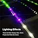 AOTUHA LED Light Emitting Clear Umbrella with Flashlight - Ideal for Parties, Birthdays, Christmas Gifts, and Wedding Events - Straight Handle Fashion Umbrella for Women(Multicolored light)