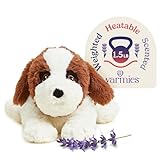 warmies Microwavable & Weighted Stuffed Animals, St Bernard - Heated Stuffed Animal Plushie for Warmth & Comfort - Cute Soft Plush Toys for Adults & Children (Boys, Girls, Babies & Toddlers)