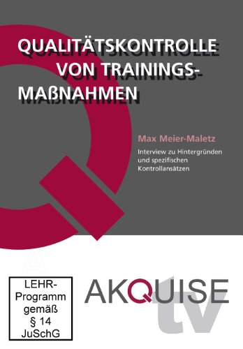 Preisvergleich Produktbild Qualitätskontrollen von Trainingsmaßnahmen