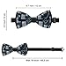WUXEKZO Men's Boys Fashion American Hockey Flag Pre-Tied Bow Ties, Adjustable Neck Band Creative Bow Ties for Holiday Party, New Year, Suit