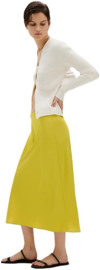 Calvin Klein Womens Matte Satin Midi Skirt - Image 6