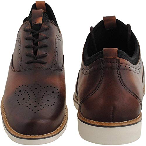 Sapato Oxford Masculino Couro Macio Leve Conforto Social Marrom 39