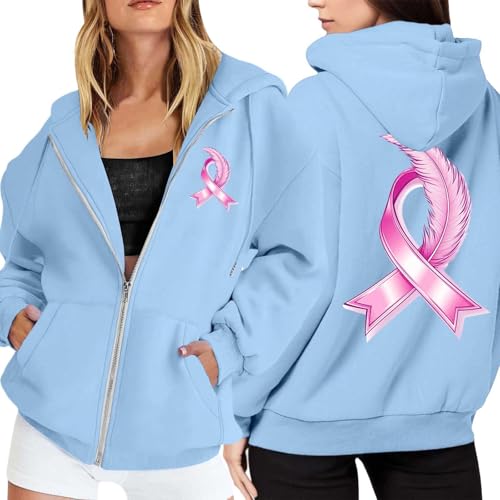 Sweat Rose Octobre Capuche Polaire Premium Veste Sport Chic Femme