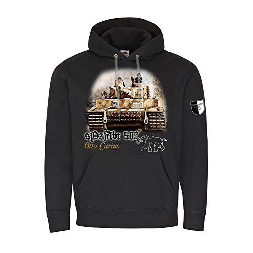 Pull à capuche Tiger Carius Copytec noir pour vos sorties décontractées