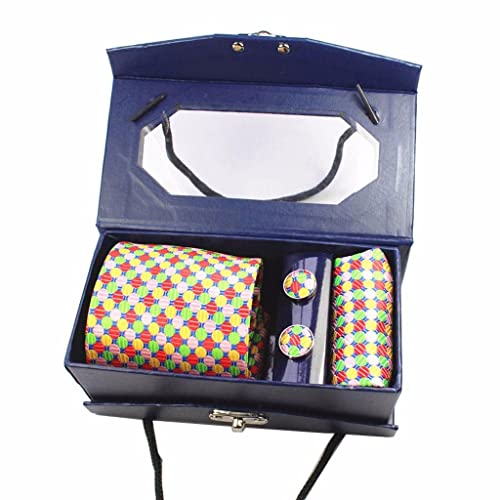 Set de corbata para hombre con caja de regalo