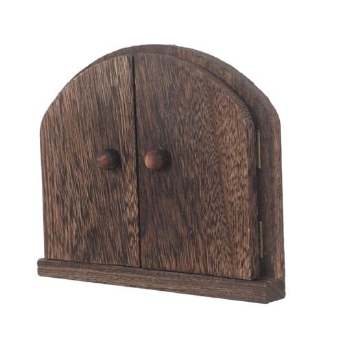 Cubierta de enchufe antidescarga en madera maciza con doble puerta para proteger mascotas