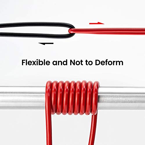 Kaiweets Alligator Clips Electrical Test Leads Set, 15A Jumper Wires Heavy Duty With Protective Copper Clips, Premium Pvc Silicone Cables For Electrical Testing, Experiment, 2 Colors 39.6 Inches #TOP7