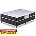 Cama Box Casal Conjugado Granada Umaflex Preto/branco Flor glide