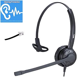 RJ9 Telephone Headset for Cisco IP Phone Call Center Headset with Noise Cancelling