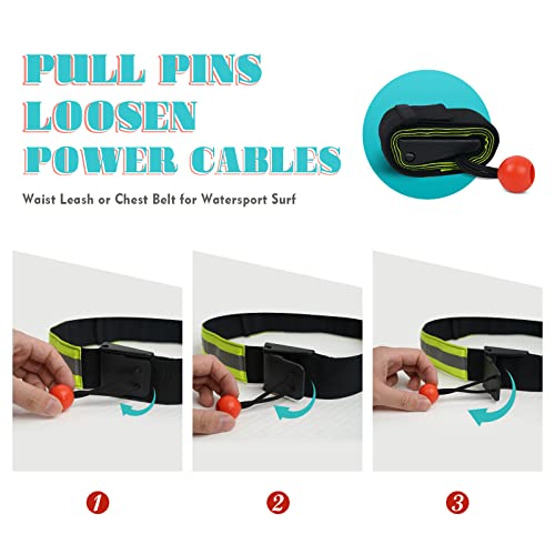 Funwater Sup Quick Release Belt, Stand Up Paddleboard Belt, Isup Safety Belt, Waist Leash Or Chest Belt For Watersport Surf Life Belt Safety Rope #TOP3