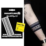 INKARTLINK semi-permanent temporary tattoos, realistic arm tattoos, waterproof and non-reflective, exquisite packaging, unique design (Armband 1)