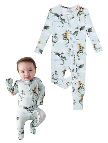Image of Posh Peanut Convertible Baby Sleepers - Boys Footless Baby Pajamas with 2 Way Zipper for Easy Diaper Changes