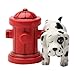 Pacific Giftware Dalmation Dog with Fire Hydrant Ceramic Magnetic Salt & Pepper Shaker Set Novelty Gift