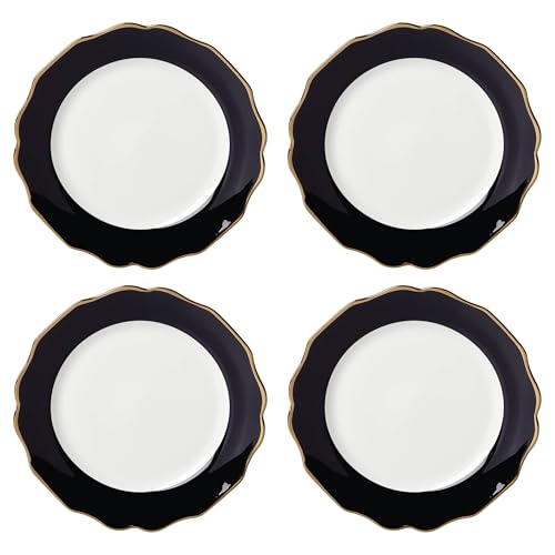 Lenox 896842 Contempo Luxe Black Dinner Plates, Set of 4