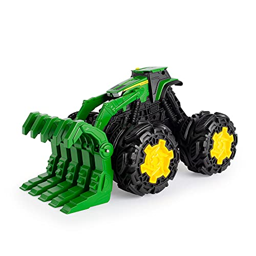JOHN DEERE 47327 Treads Rev Up, Monster Truck großen Rädern, Grünes Traktor Spielzeug für Kinder, für Jungen und Mädchen…