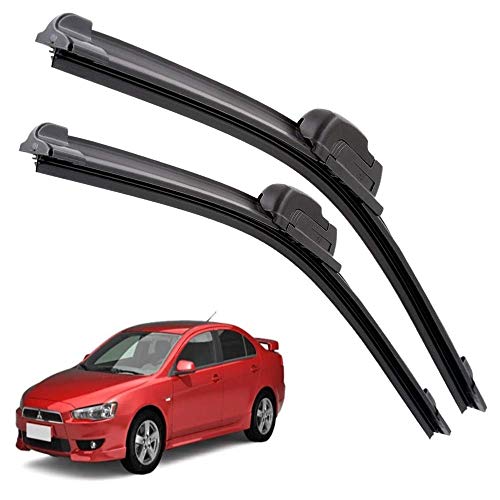 Image of Euro Care Windshield Car Wiper Blades Compatibility With Mitsubishi Lancer - Set of 2Pc (D-21,P-19)