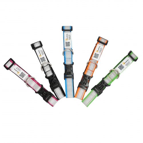 Pawsitivity - Save Our Street Animals Indias Smart Nylon Reflective Collars for Stray Dogs, Qr Scan Enabled, Adjustable, Durable | Pack of 5, Multicolor (B08W3BS79S) Amazon Price History, Amazon Price Tracker