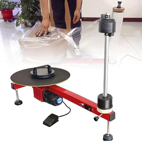Dévidoir électrique de Film étirable - Machine d'emballage de palettes Robuste pour Un Transport sécurisé, idéale pour Les entrepôts et Les gares de Livraison Express