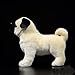 Tiny Heart Mops Stofftier Plüschtier 27cm/10” realistisches Hund Plüsch schönes Tier niedliche und weiche Geschenke für Kinder Jungen und Mädchen Spielzeug Weiß