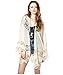Gypsy Women Vintage Hippie Boho Kimono Cardigan Lace Crochet Jacket Tops Blouse (medium)