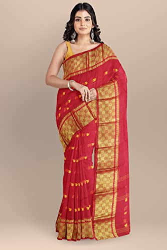 Image of Woven Tangail Pure Cotton Saree