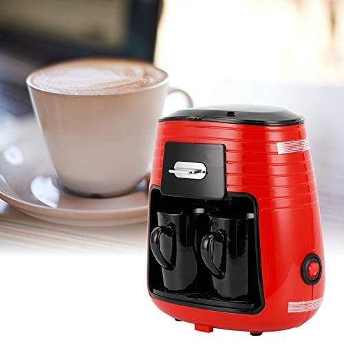 Haofy Cafetera de goteo, 0.25L Máquina de café automática completa Cafetera de goteo de doble taza americana Fabricación… - Imagen 8