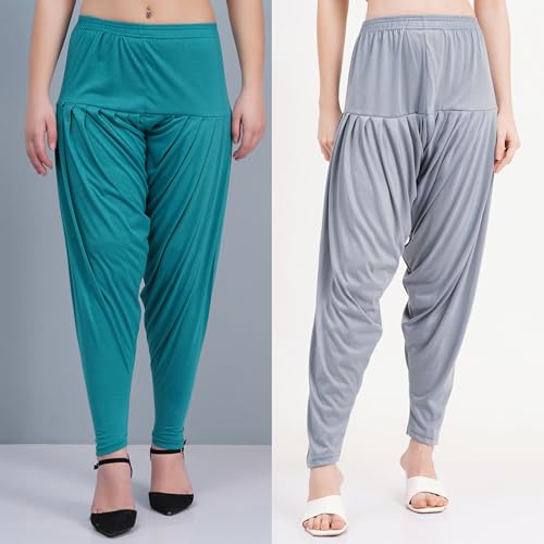 Image of Buy That Trendz Patiala Salwar for Women Relaxed Fit Viscose Patiyala Salwar Harem Bottom Pants